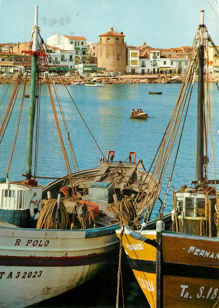 Porto di Cambrils — Vista parziale — Foto a colori RAYMOND, Tarragona - Recto