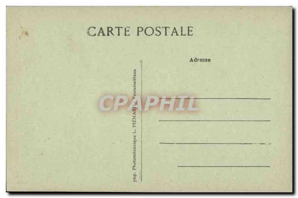 Palast von Fontainebleau — Kapelle der Dreifaltigkeit — Collect. Artistique L. Ménard - Rückseite