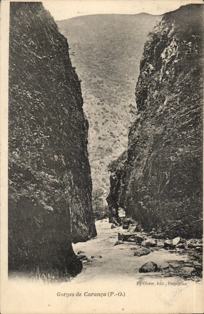 Gorges de Carança (P.-O.) — Py-Oliver, editor, Porpignan - Frente