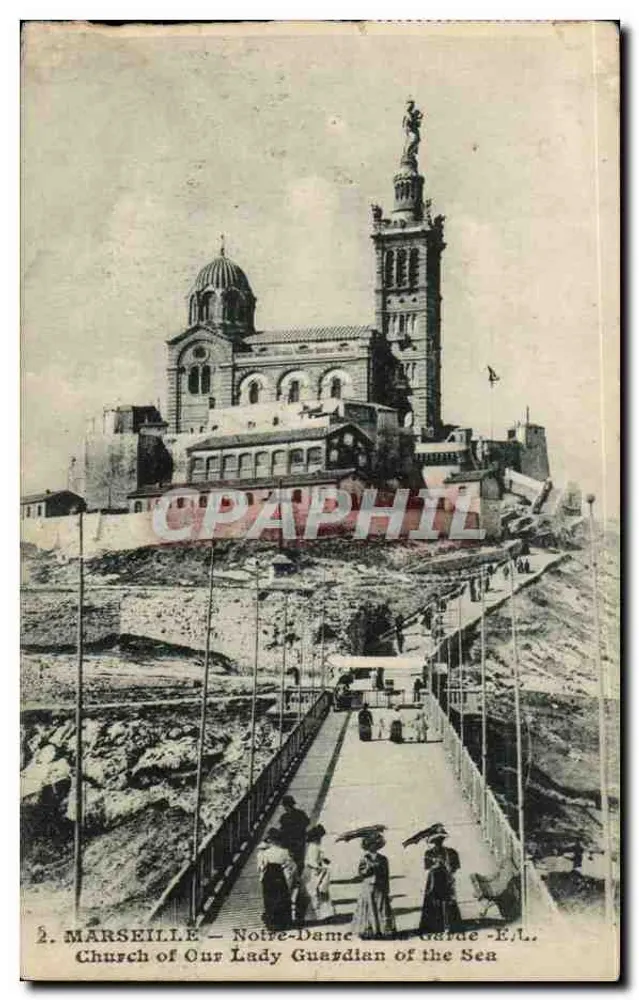 Marselha – Nossa Senhora da Guarda - E.L. – Igreja Nossa Senhora da Guarda - Frente