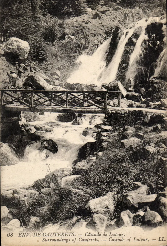 Env. de Cauterets — Cachoeira de Lulour — LL. — N° 68 - Frente