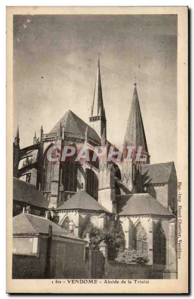 VENDÔME - Abside da Trinité — Pap.-Imp. Henri Chartier, Vendôme - Frente