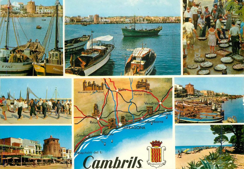 Cambrils — Costa Dorada — verschiedene Aspekte der Stadt — Farbfoto RAYMOND - Vorderseite
