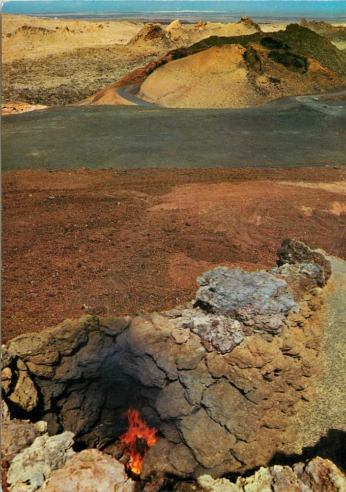 Krater des Feuerbergs — Lanzarote — Editionen Sicilia Zaragoza, Nr. 1 - Vorderseite