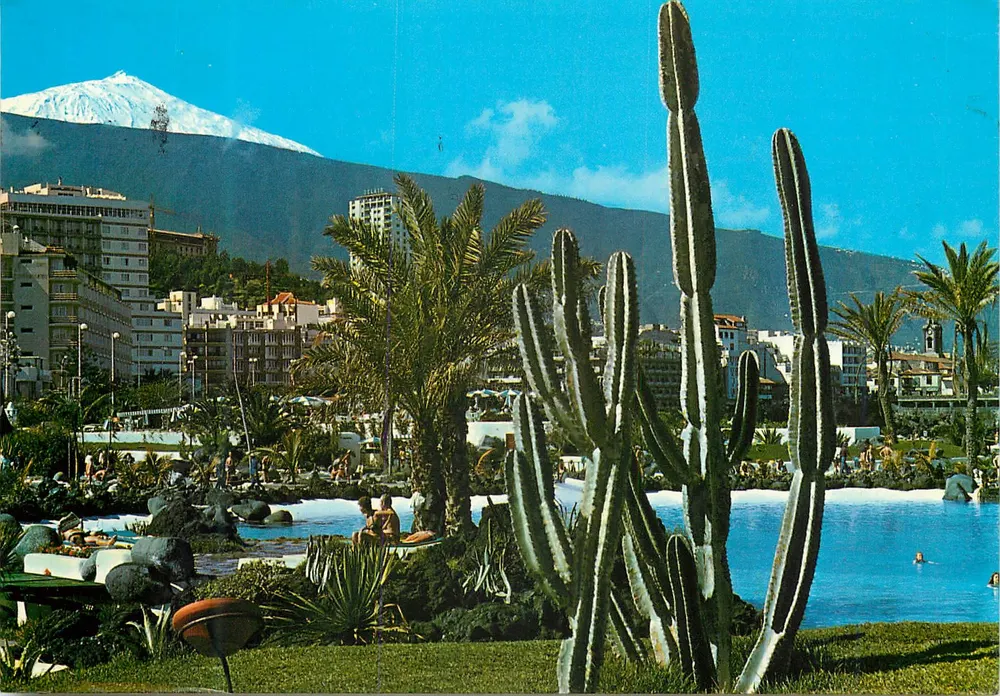 Puerto de la Cruz (Tenerife) — Ansicht mit dem Teide — Éditions Anibarro - Vorderseite