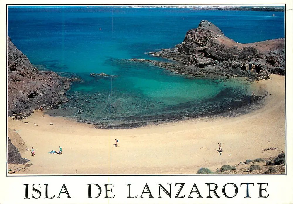 Ilha de Lanzarote — praia de Playa de Papagayo — editor Brito & Manzano - Frente