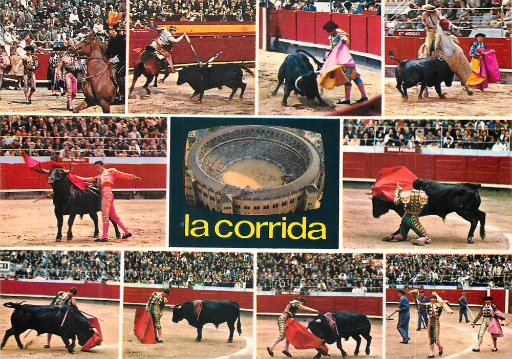 A corrida — espetáculo de touro — editor Werticrom, S.A., n° 5006 - Frente