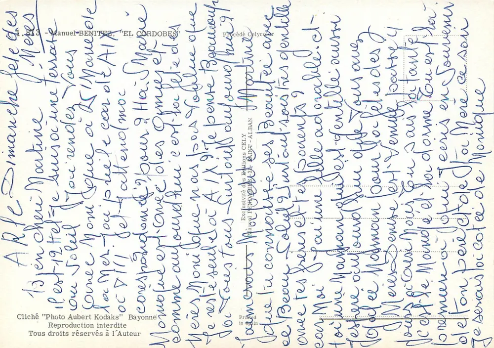 Manuel Benitez — El Cordobes — Cely - Verso