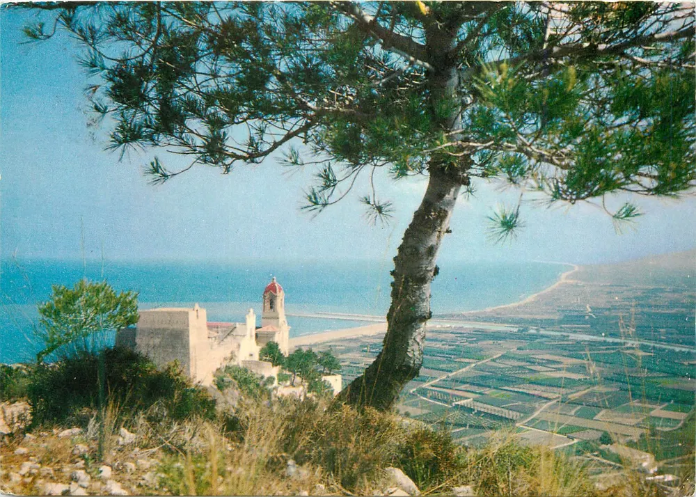 Cullera (Valencia) — The Castle — panoramic view — Publisher Ortín-Royo, n°1 - Front