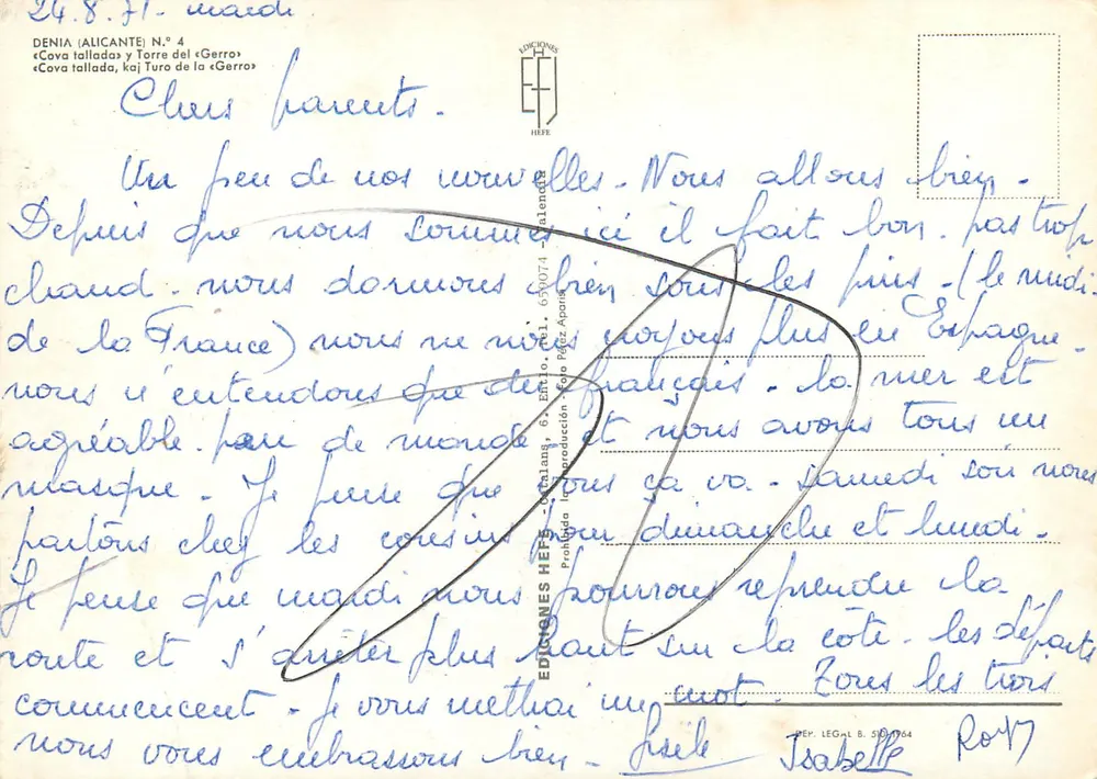 Denia (Alicante) — Cova tallada y Torre del «Gerro» — Edições HEFE, N° 4 - Verso