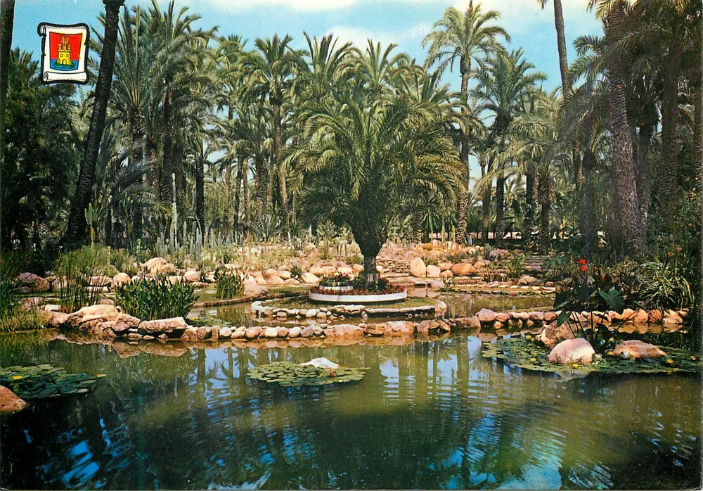 Giardino di Huerto del Cura — Elche — editore Pergamino, n° 3.489 - Recto