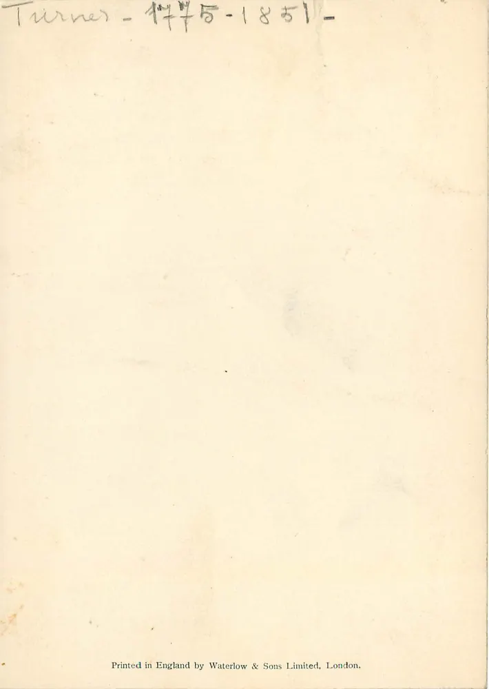 Ulysses Déridering Polyphémus — Gemälde von Turner — National Gallery — Postkarte Nr. 1061 - Rückseite
