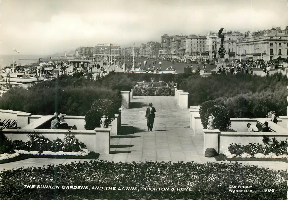 Die verborgenen Gärten und die Wiesen, Brighton & Hove — Wardell's n° 966 - Vorderseite