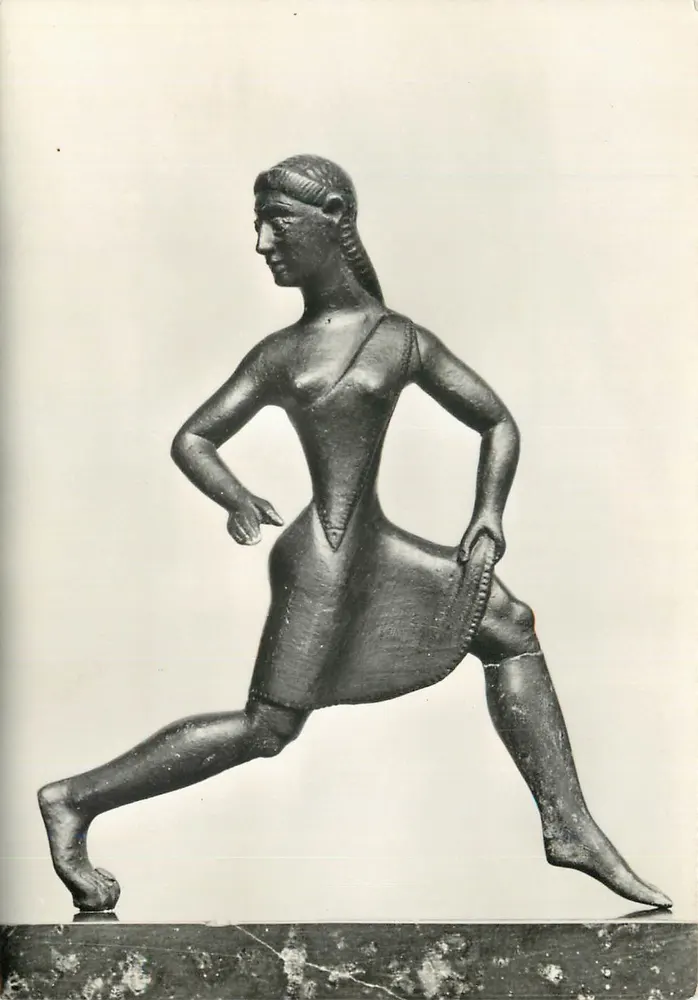 Frau, die rennt — Bronze-Statue — British Museum, London, Nr. 208 - Vorderseite