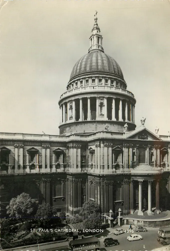 Catedral de São Paulo, Londres — vista panorâmica — Sherhans L 4396 - Frente