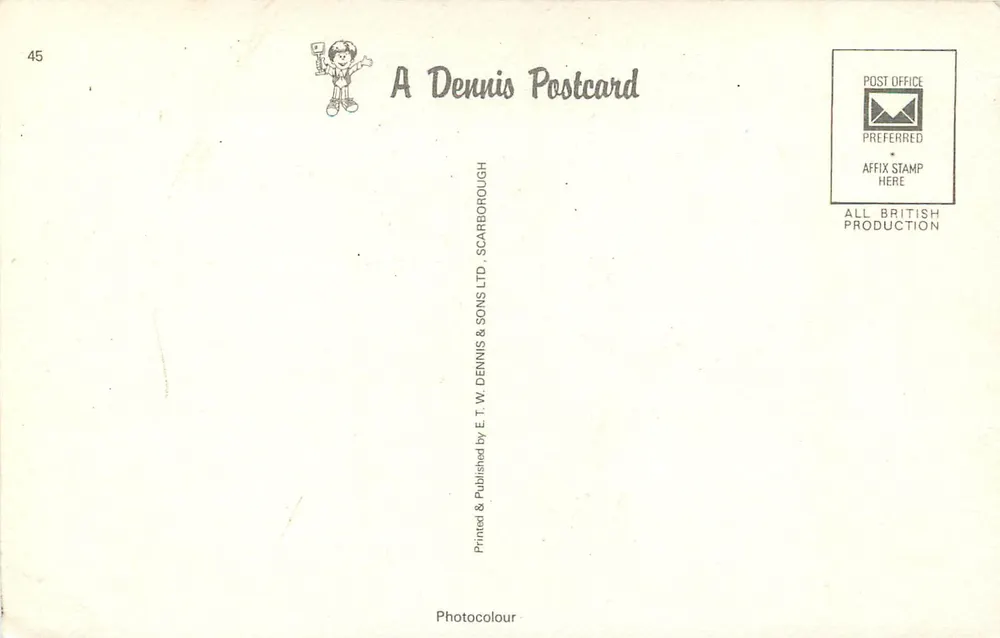 La cathédrale de la Sainte-Trinité, Coventry — vue nocturne — E.T.W. Dennis & Sons Ltd, n°45 - Verso