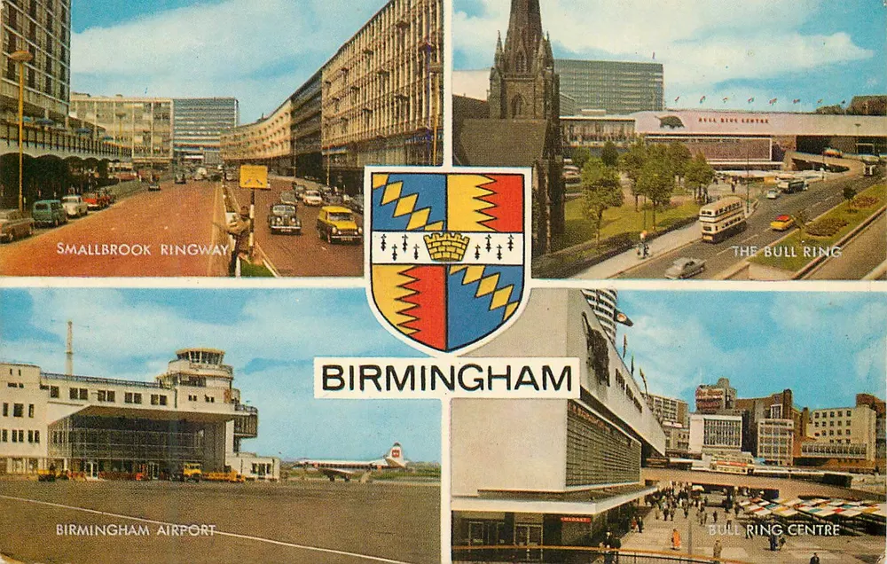 Birmingham — Smallbrook Ringway, Bull Ring Centre, Luchthaven Birmingham — J. Salmon Ltd. - Voorkant