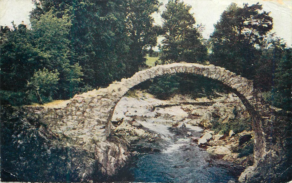 Ponte di Carrbridge — Inverness-shire — Denburn Cards, Edinburgh, n°0 - Recto