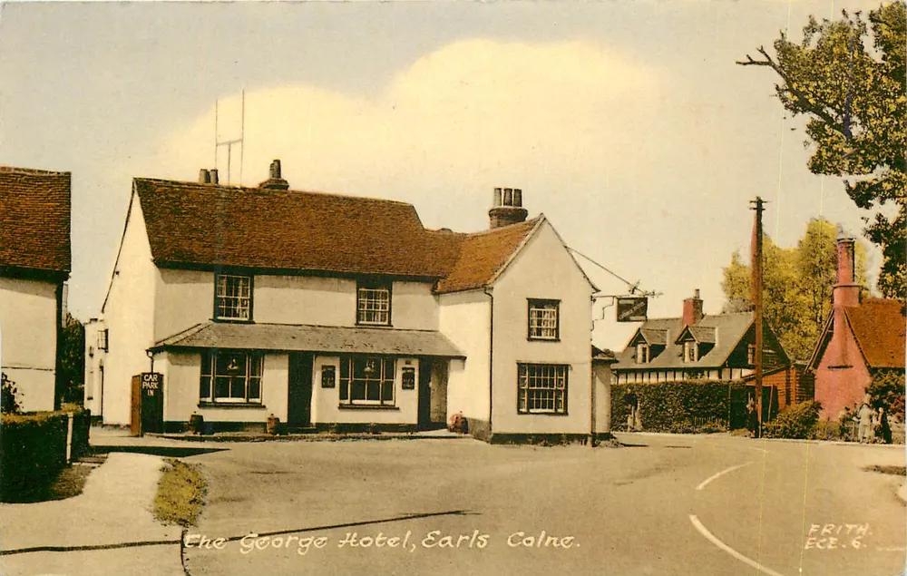 The George Hotel, Earls Colne — vue d'un établissement de campagne — F. Frith & Co. Ltd. Reigate - Recto