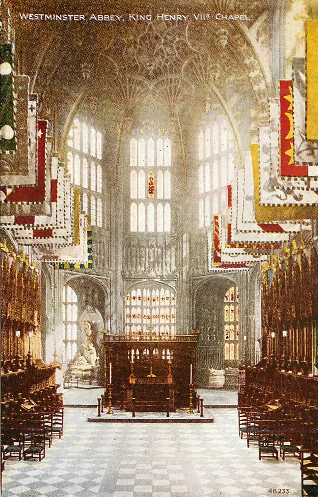 Abadia de Westminster, Capela do Rei Henrique VII — Photocchrom Co. Ltd. n°48233 - Frente