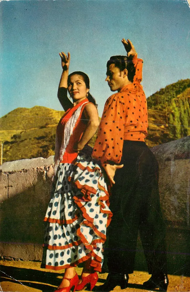 Dançarinos de flamenco — Espanha — editor PR, n° 501 - Frente