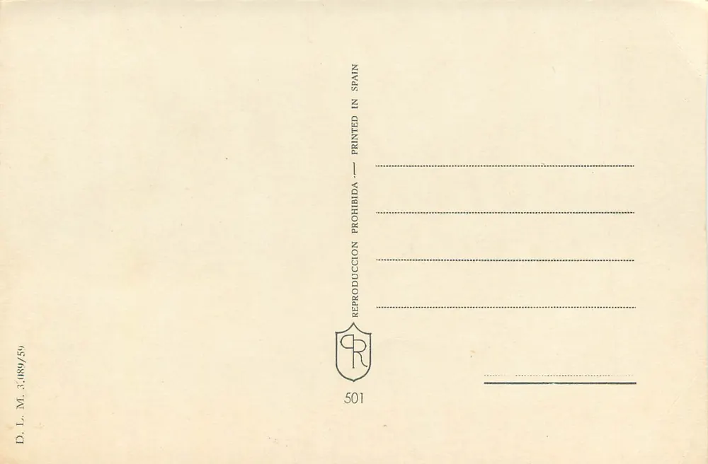 Dançarinos de flamenco — Espanha — editor PR, n° 501 - Verso