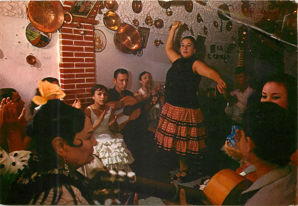 Zambra in der Keller der Pharaona — Granada, Serie 45 Nr. 245 — Farbe - Zerkowitz, Barcelona - Vorderseite