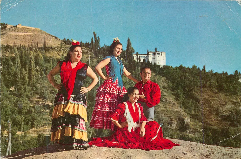 Danzas y Bailes Regionales de España — «Bailaoroes» del Sacromonte — Verleger A. Campaña y J. Puig-Ferrán, Serie II n° 5108 - Vorderseite