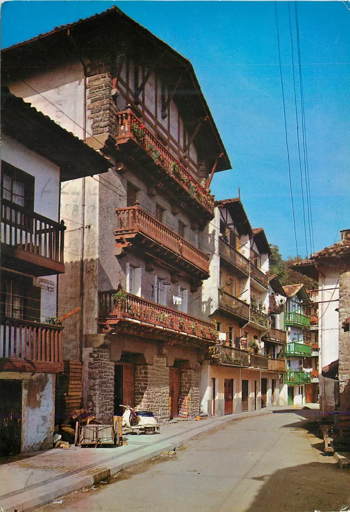 Fuenterrabia — Calle de Santiago — editor Naylla, série N.º 318 - Frente