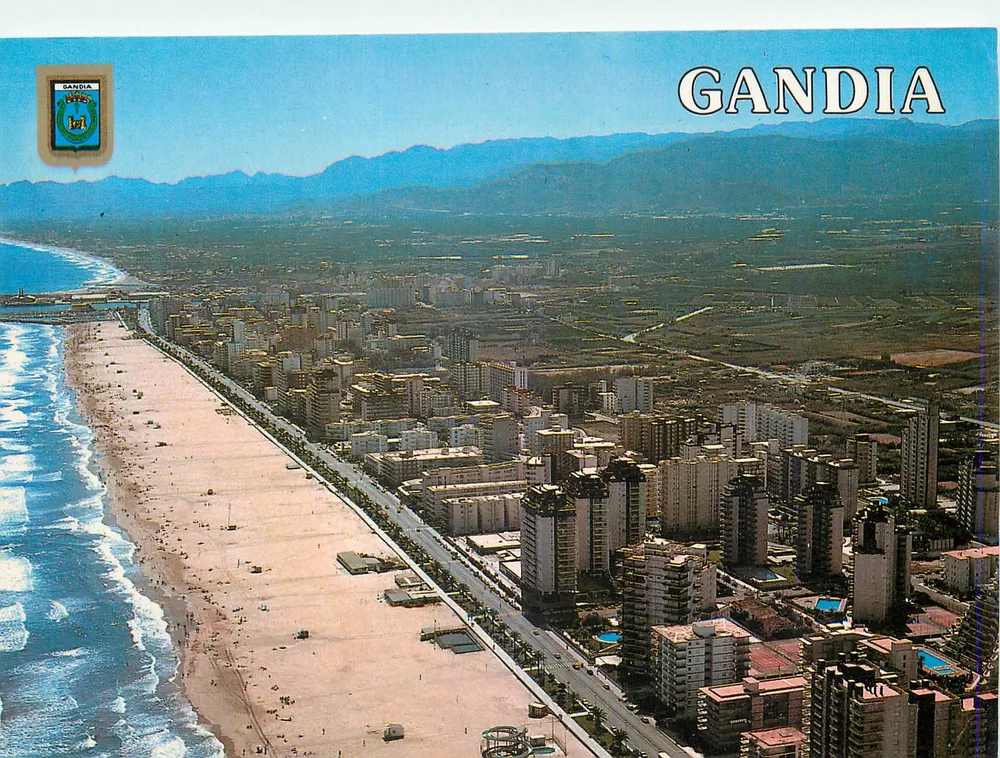 Gandia — Vista aérea da praia — FISAR I.G. - Palaudarias, 26 - Barcelone - Frente
