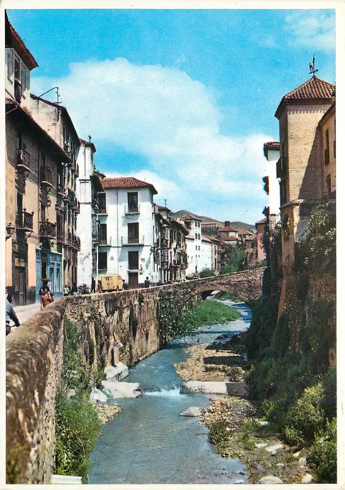 Rua típica em Granada — Editora: Ediciones Gráfico Publicitarias, n° 77 - Frente