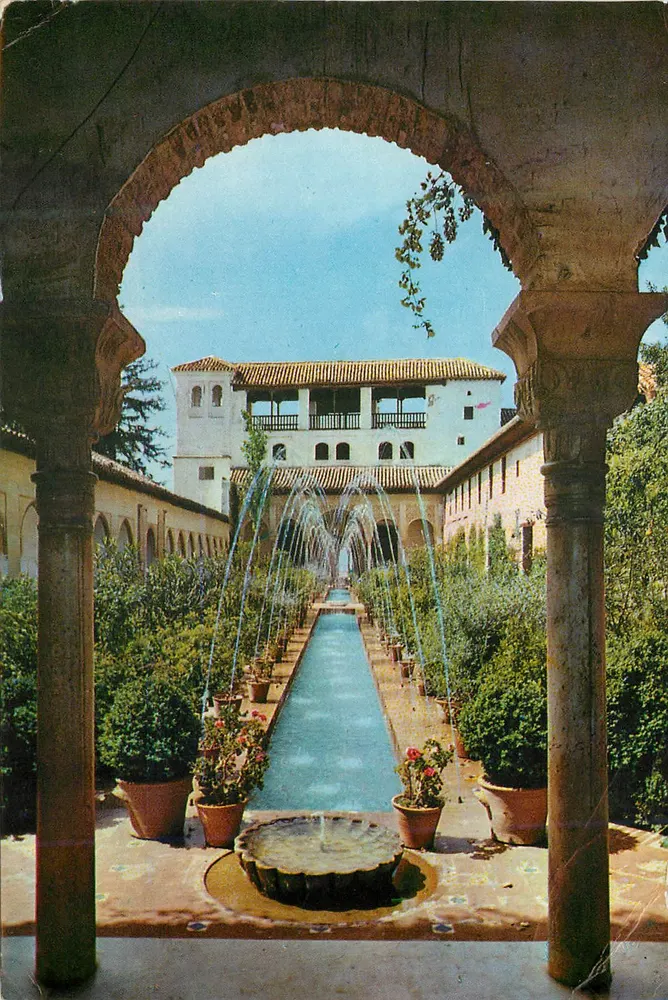Jardim do Generalife — Granada — Edições Agata - Frente