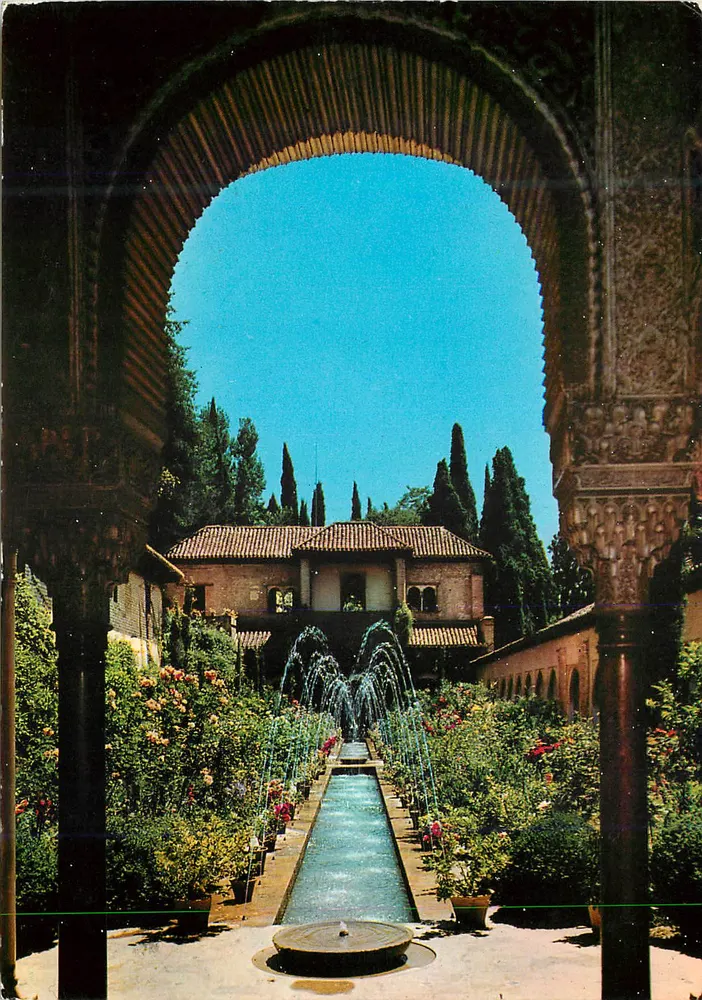 Pátio da Acequia — Alhambra — Granada — editor Generalife, n° 1224 - Frente