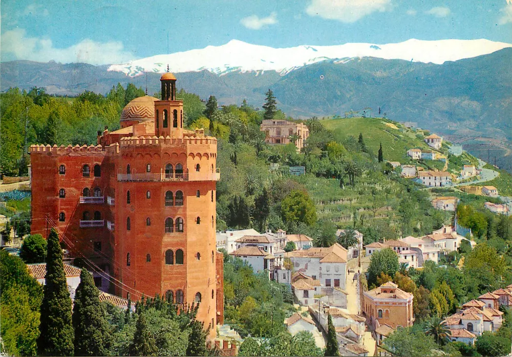 Granada - Sierra Nevada. Hotel Alhambra Palace — Éd. C.P.A. n°3166 - Frente