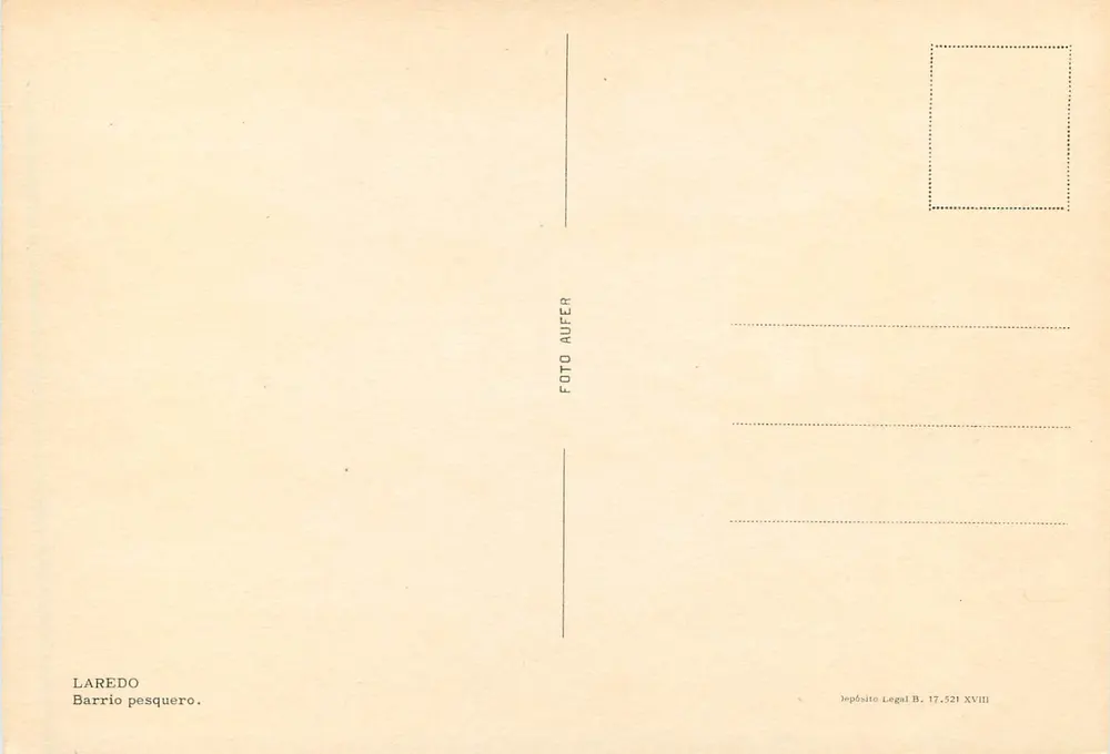 लारेडो — मछली पकाने वाला इलाका — फोटो आउएरर, श्रृंखला B. 17.521 XVIII - पीछे