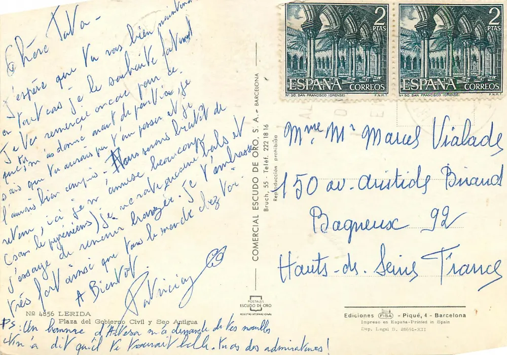 Lleida — Record of Lleida — Ediciones Piqué - Back