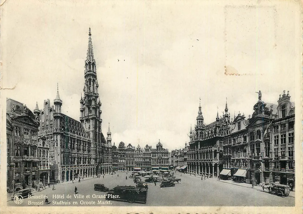Brüssel — Hotel de Ville und Grand'Place — Verlag Em. Thill, Bromurite - Vorderseite