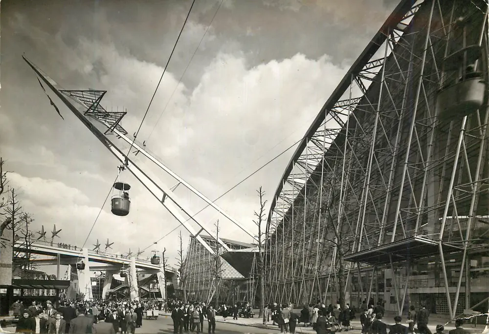 Pavillon der Frankreich — Weltausstellung Brüssel 1958 — Édition Épicarte - Vorderseite