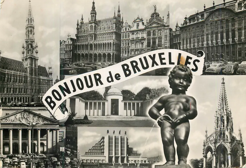 Bruxelas — Olá de Bruxelas — Edição Papeterie Robert Bruxelas - Frente