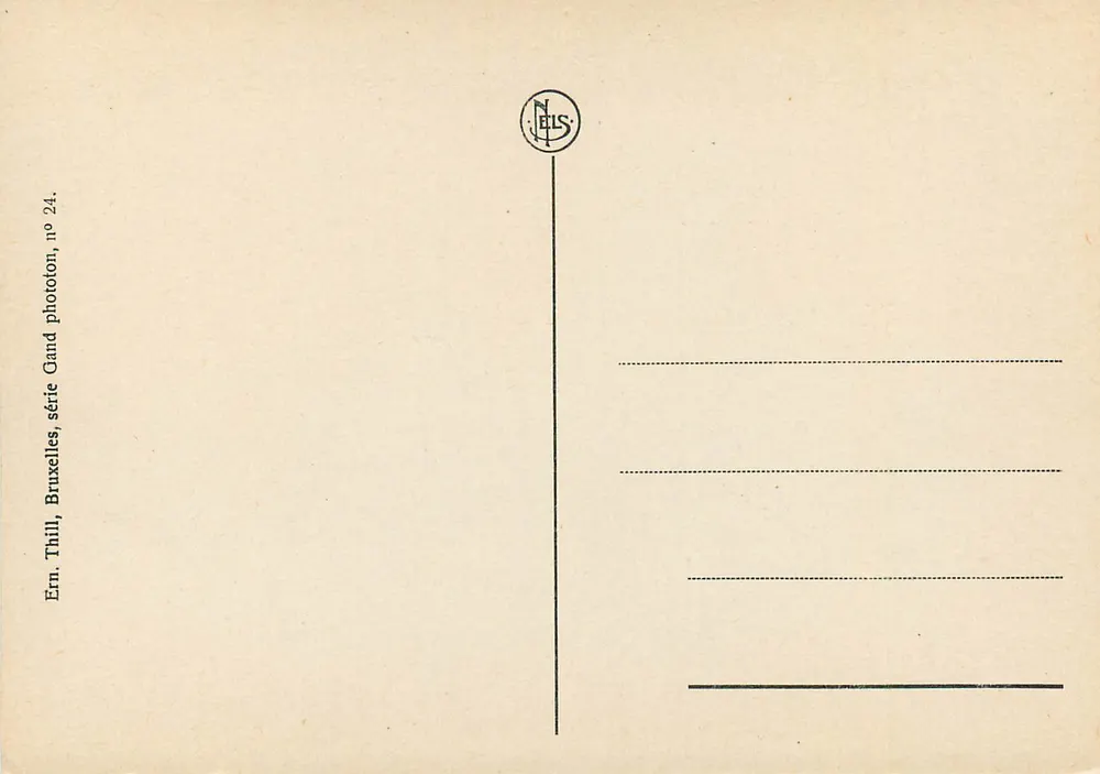 Gand La Lys und der Quai des Dominicains — Gent De 'Leije' in Predikheerenkaai — Ern. Thill, Brüssel, Serie Cand, Nr. 24. - Rückseite