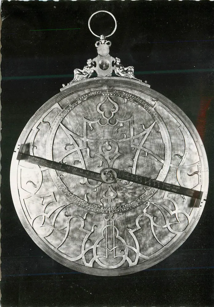 Astrolab von Rennerus Arsenius — Neffe von Gemma Frisius, Louvain 1569 — Musée des Arts et Métiers - Vorderseite
