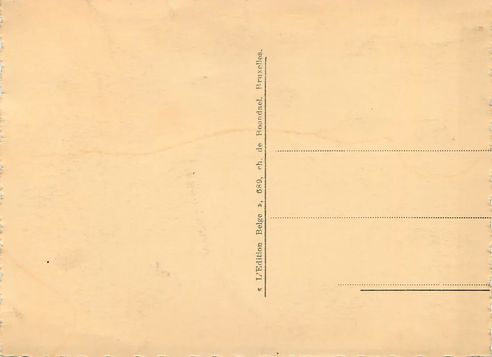 « AU POLYGLOTTE », Familienpension — Hotel Restaurant — Avenue de Salzinnes, 92 — Namur - Rückseite