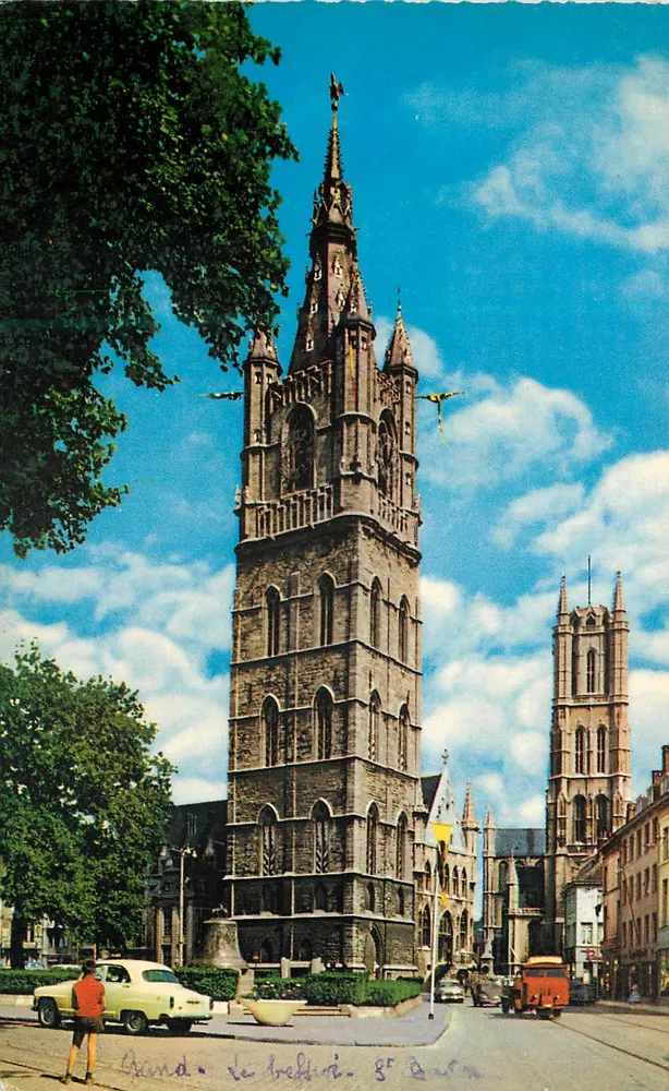 Torre da Igreja de São Pedro — Gand — Editor desconhecido, número de série não visível - Frente