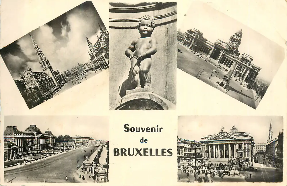 Bruxelas — Lembrança de Bruxelas — Fotomontagem — Fotomontagem Laurent & Laurent - Frente