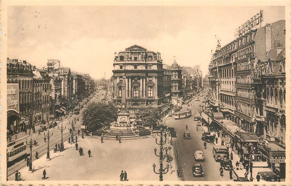 Place de Brouckère — Bruxelas — Editor Thill, série 1, n° 4 - Frente