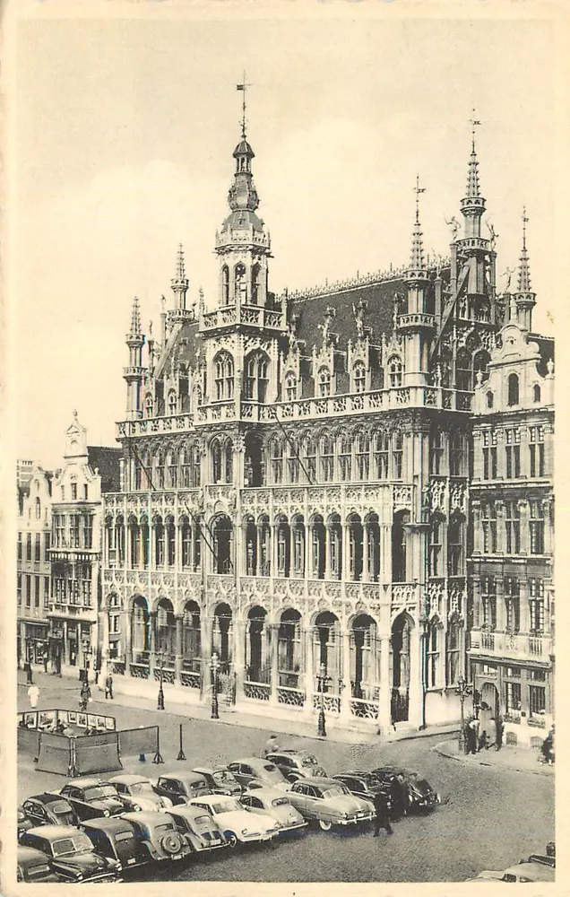 Hôtel de Ville de Bruxelles — vista da praça — editor Anc. Durr et Fils, n° 23 - Frente