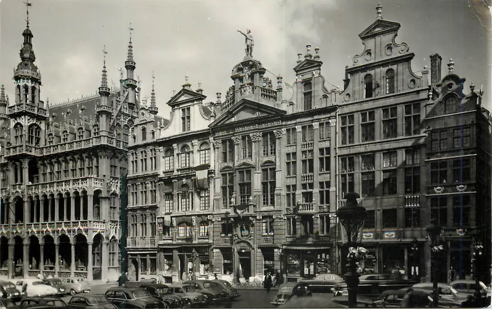 Brüssel - Königshaus und einige Häuser der Gilden — Herstellung FÉTOPBIM, Nr. 74 - Vorderseite