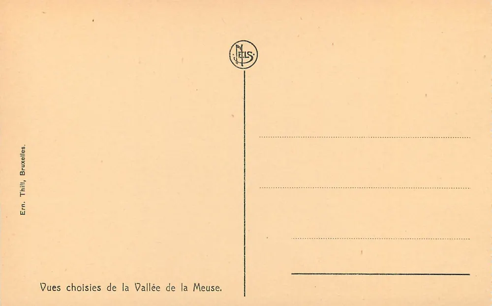 Ansicht der Meuse — Touristenboot — Ern. Thill, Brüssel - Rückseite