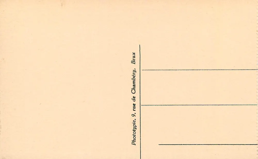 Brügge — Das Rathaus und die Basilika des Heiligen Blutes — Verlag AIBERT, Nr. 59 - Rückseite