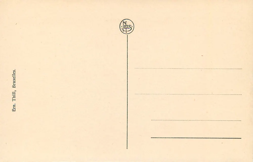 Brügge - Brücke des Beguinenklosters und Presbyterium — Verlag N. EILS, Seriennummer nicht sichtbar - Rückseite